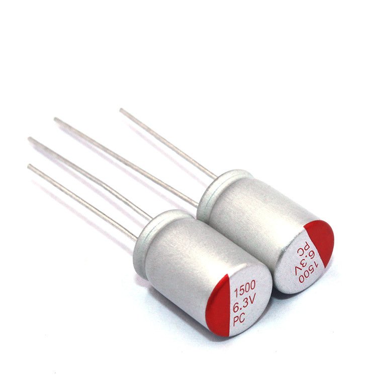 Manufacturer Kondensator Condensateur 6.3 Volt 220 MFD DIP Solid Aluminum Electrolytic Capacitors 6.3V 220UF