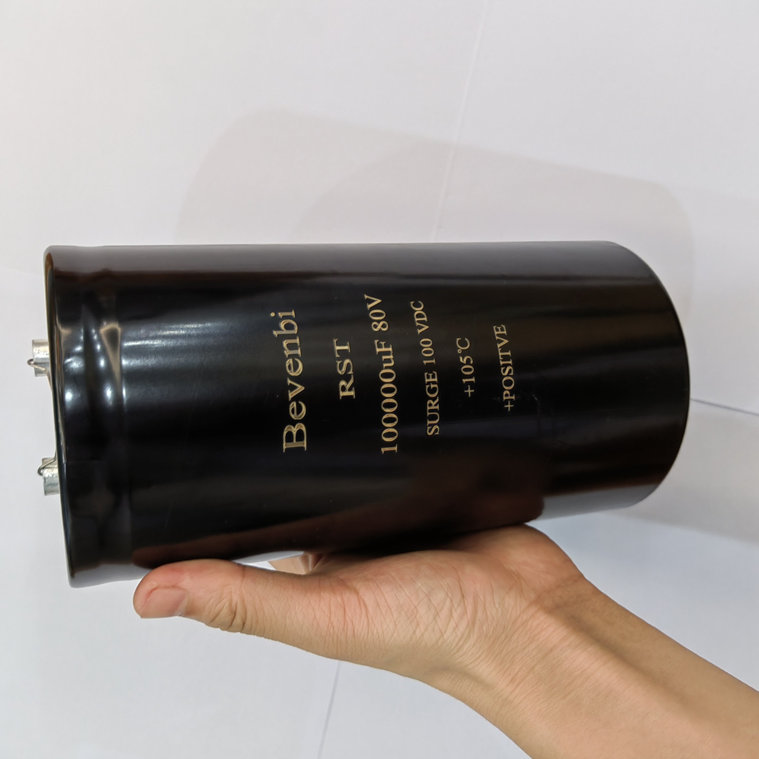 Bevenbi 8200uf 80v 15000uf 80v 22000uf 450v 100v 100000uf 80 Degree Screw Terminal Type Aluminum Electrolytic Capacitor