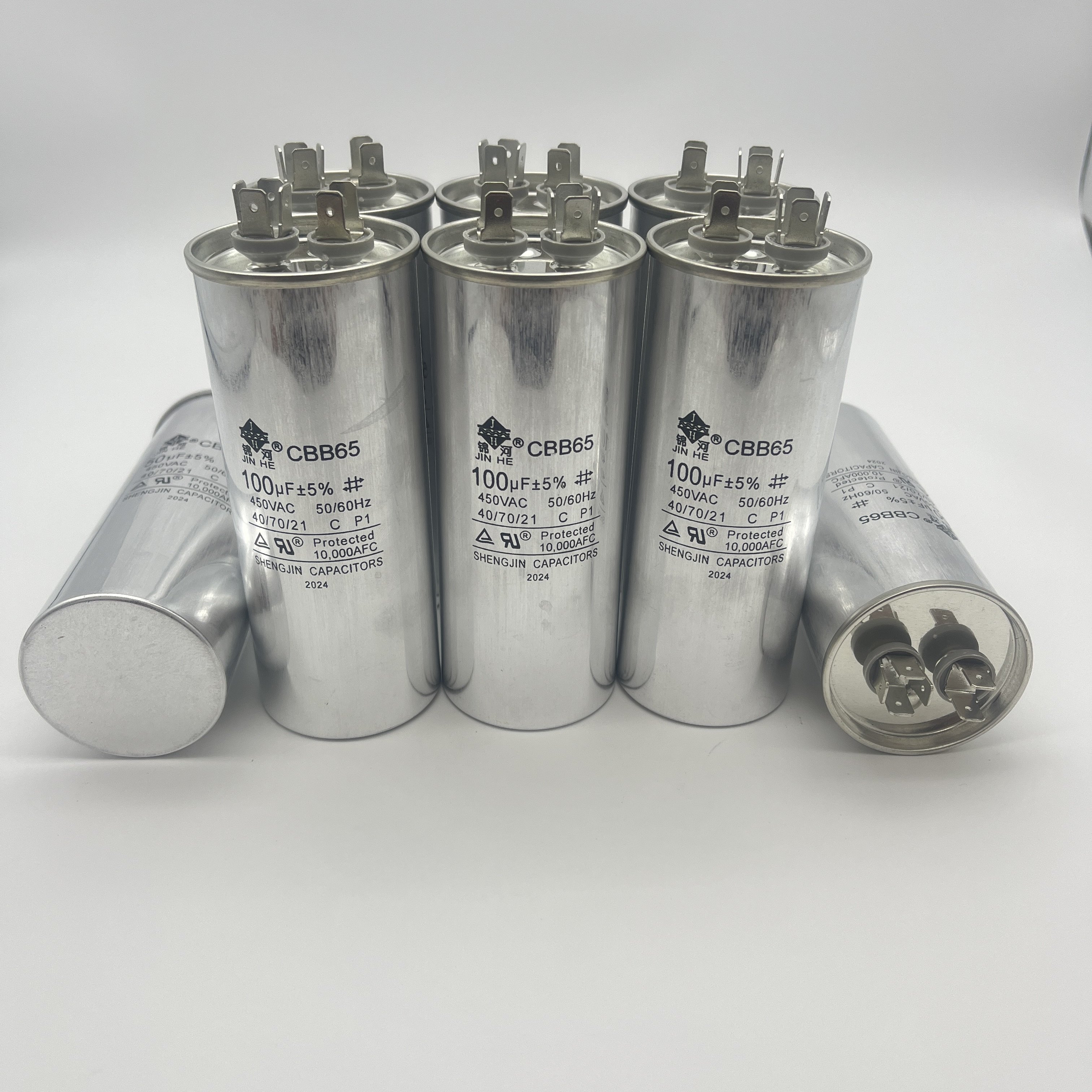 Customized High Quality CBB65 Capacitors for Air Conditioning Various Voltages 20uf to 55uf with 100v Breakdown