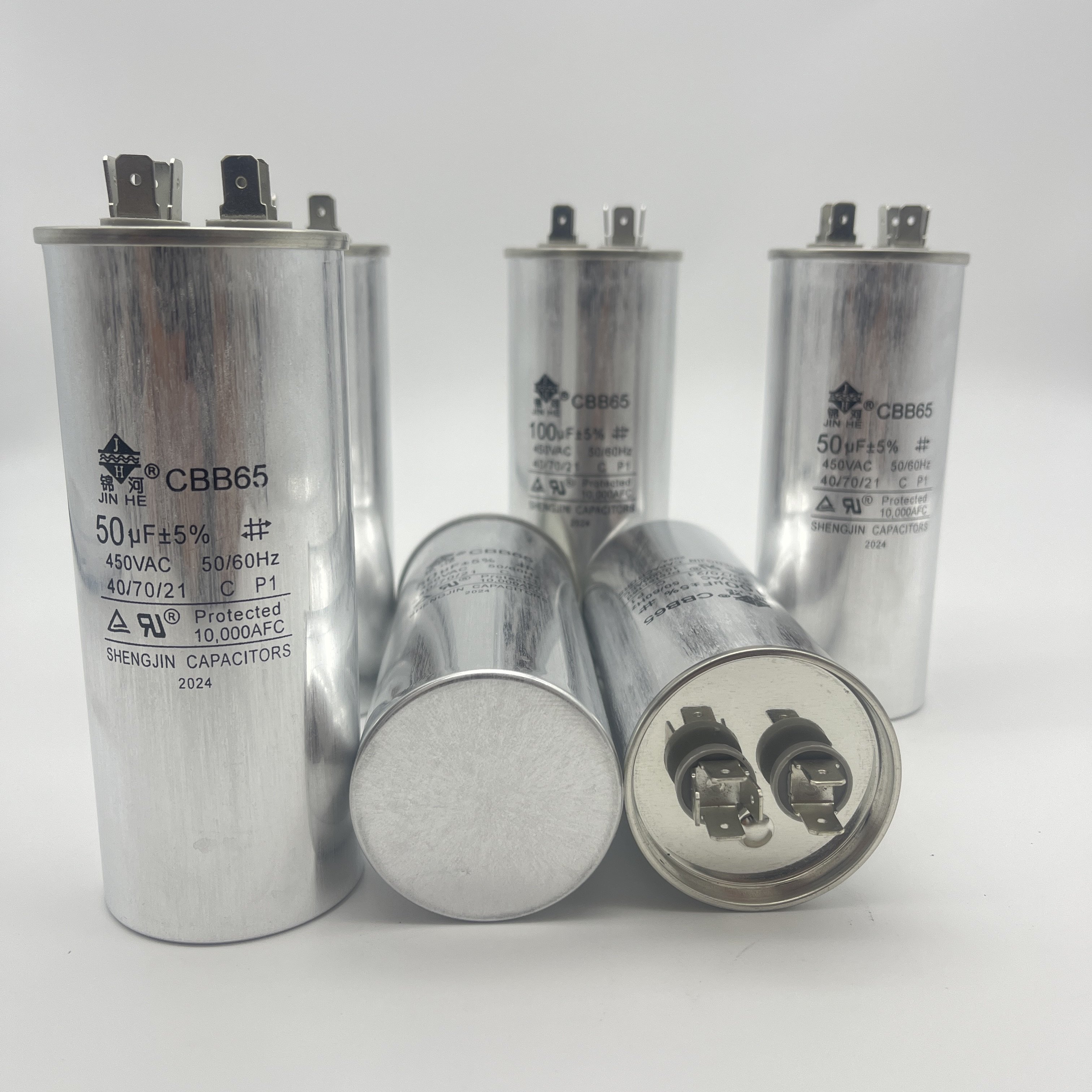 Customized High Quality CBB65 Capacitors for Air Conditioning Various Voltages 20uf to 55uf with 100v Breakdown