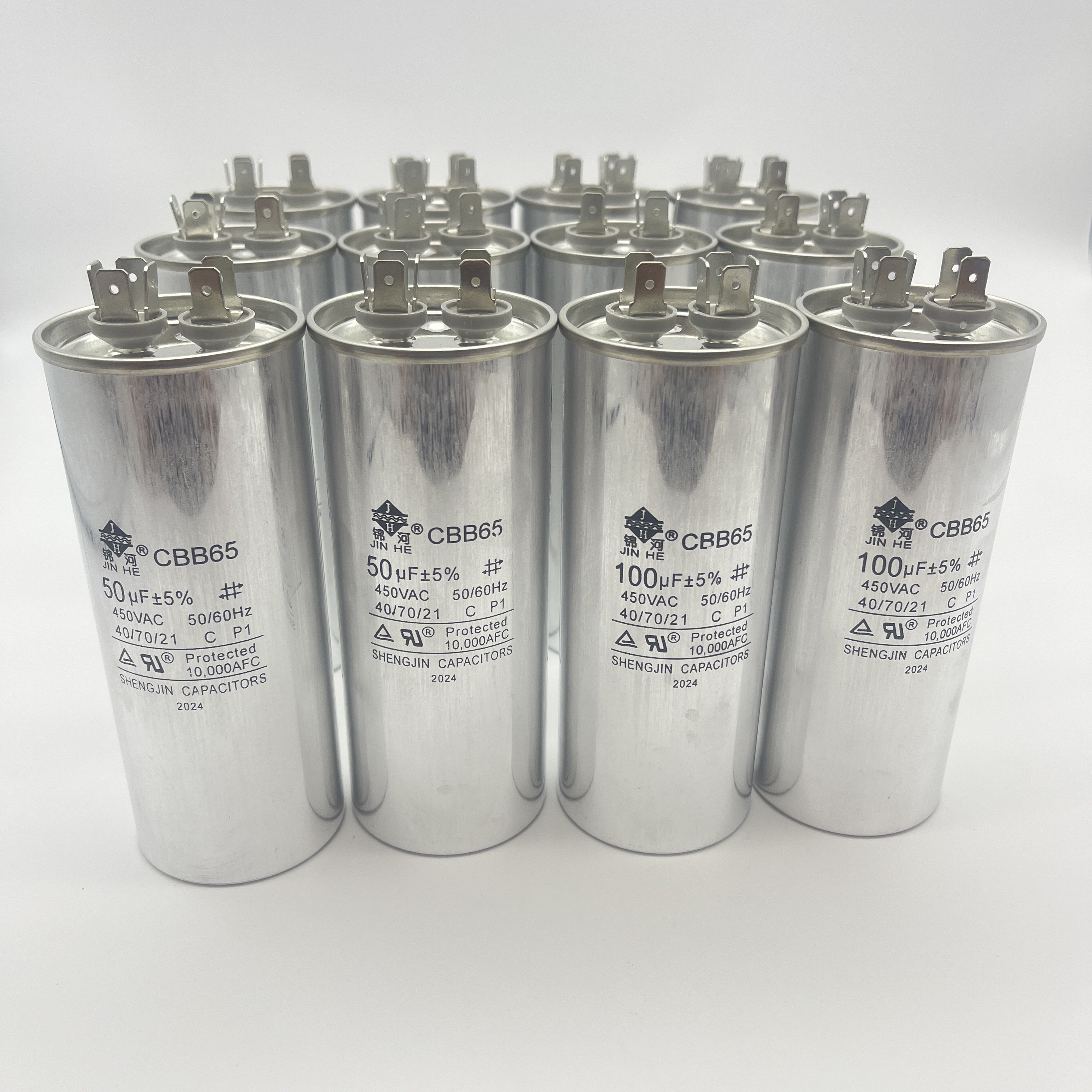Customized High Quality CBB65 Capacitors for Air Conditioning Various Voltages 20uf to 55uf with 100v Breakdown