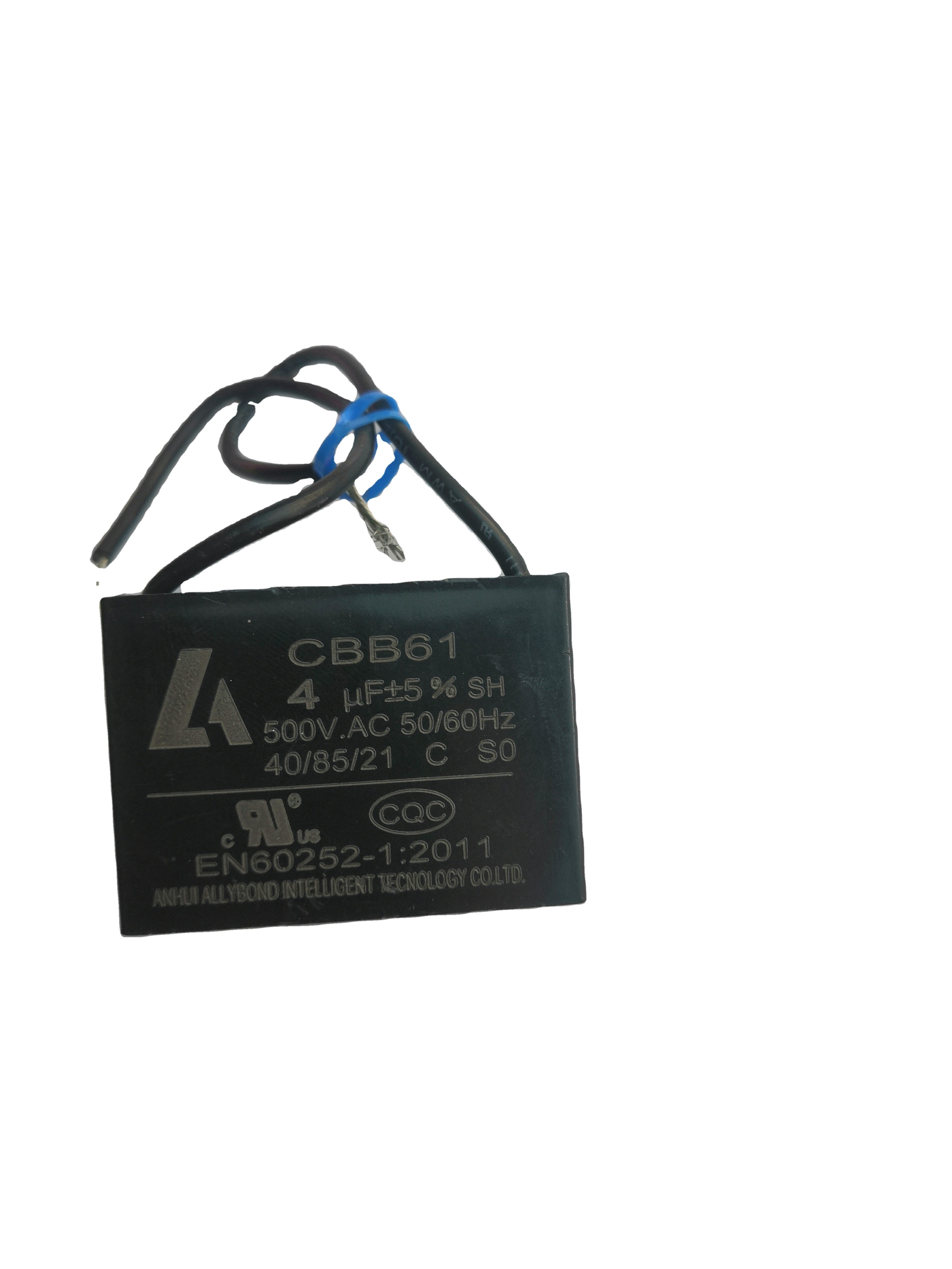 500vac capacitor cbb61 0.5uf-1uf 1.5uf 2.5uf 450vac 40 85 21 50 60hz cbb61 fan capacitor