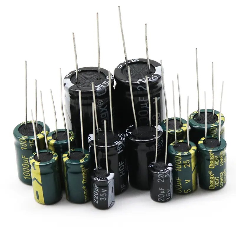 China Supplier Electrolyte Capacitor 100V 3.3UF 100vdc 5*11MM Aluminum Electrolytic Capacitor Pb