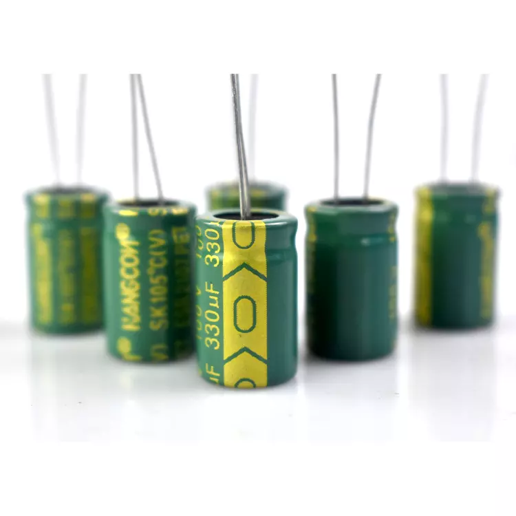China Supplier Electrolyte Capacitor 100V 3.3UF 100vdc 5*11MM Aluminum Electrolytic Capacitor Pb
