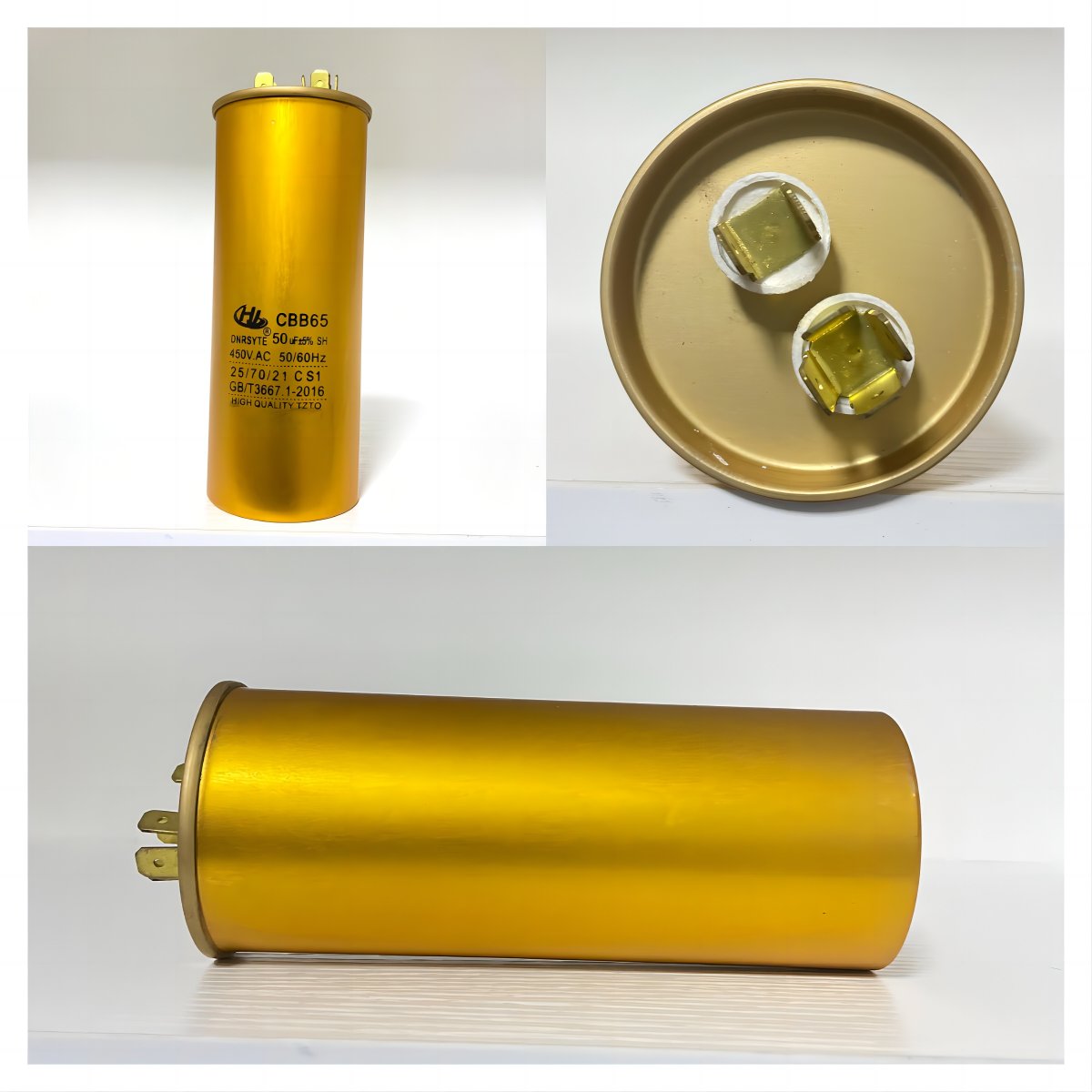 capacitor CBB65 35UF+5 35+7.5uf Uf air conditioner capacitor 450v