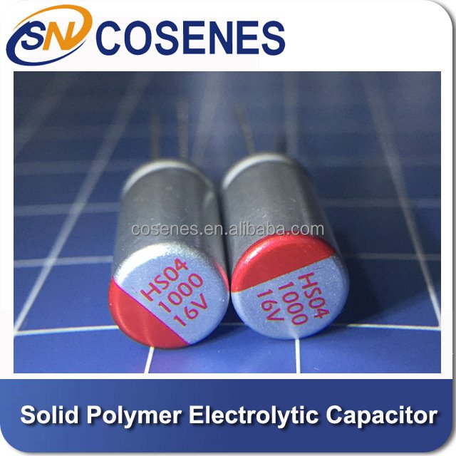 Through hole Solid Polymer Electrolytic Capacitor 1000mf 1000uf 16V