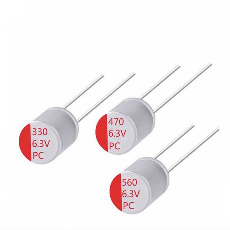 Factory Wholesale ODM/OEM 6.3 Volt 270 MFD DIP Solid Aluminum Electrolytic Capacitors 6.3V 270UF