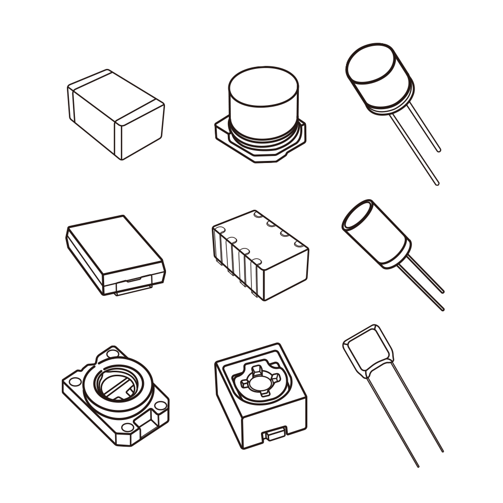 Electronic Components 0201 0402 0603 0805 All Size Ceramic Capacitor MLCC 2.5V-50KV 0-680uF C0G X5R X7R X8R Capacitors