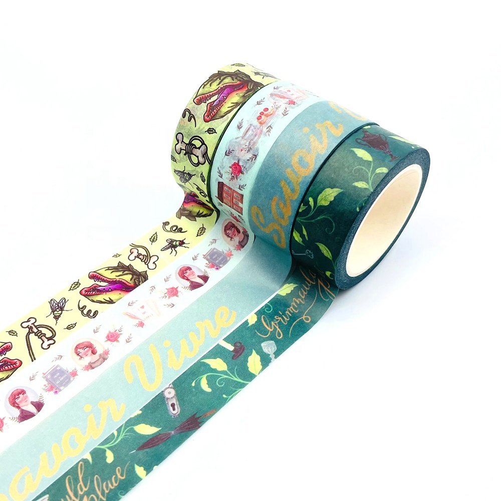 Wholesale designer adhesive packaging custom printed manufacturer washi tape with good quality