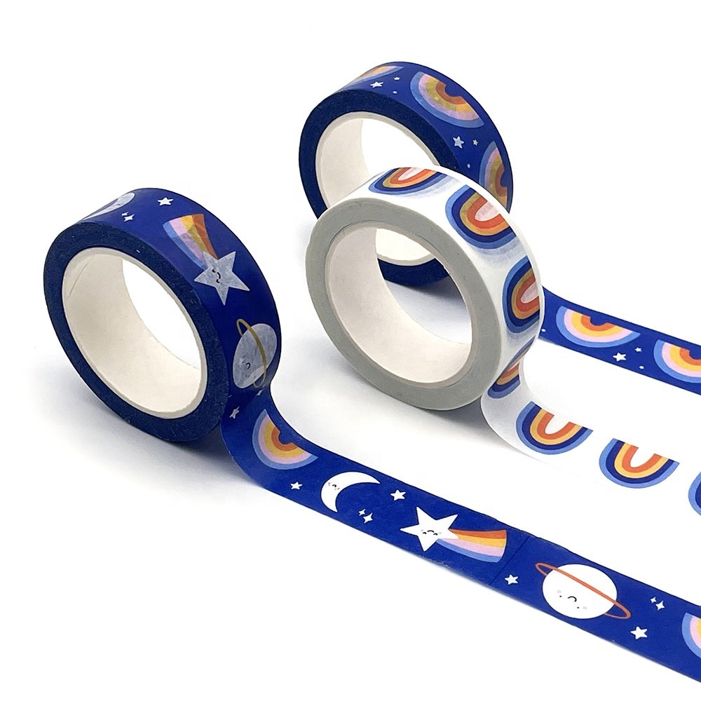 Wholesale designer adhesive packaging custom printed manufacturer washi tape with good quality