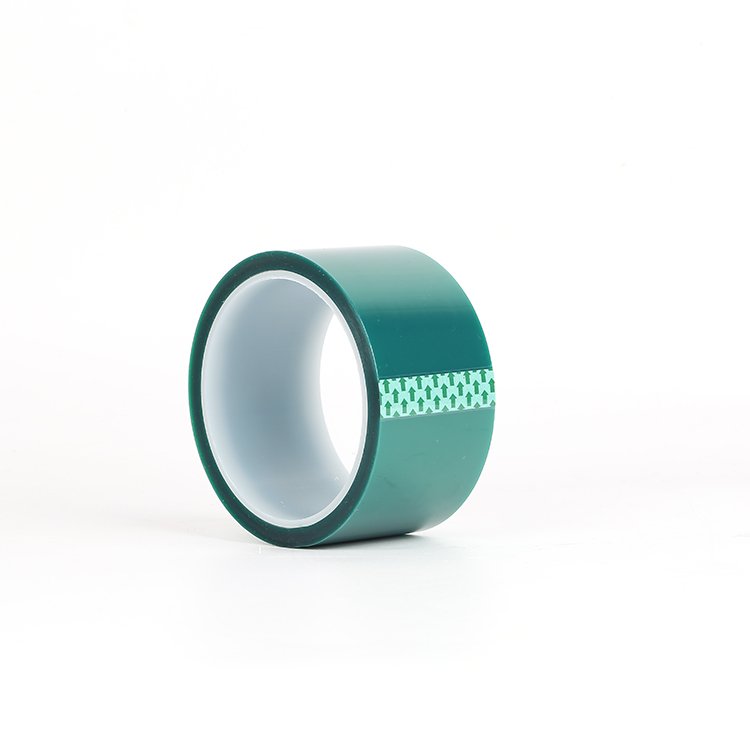 High Temperature PET Film Adhesive Silica Gel Belt PET Green High Temperature Tape The Company Wholesale Green Silicone Masking