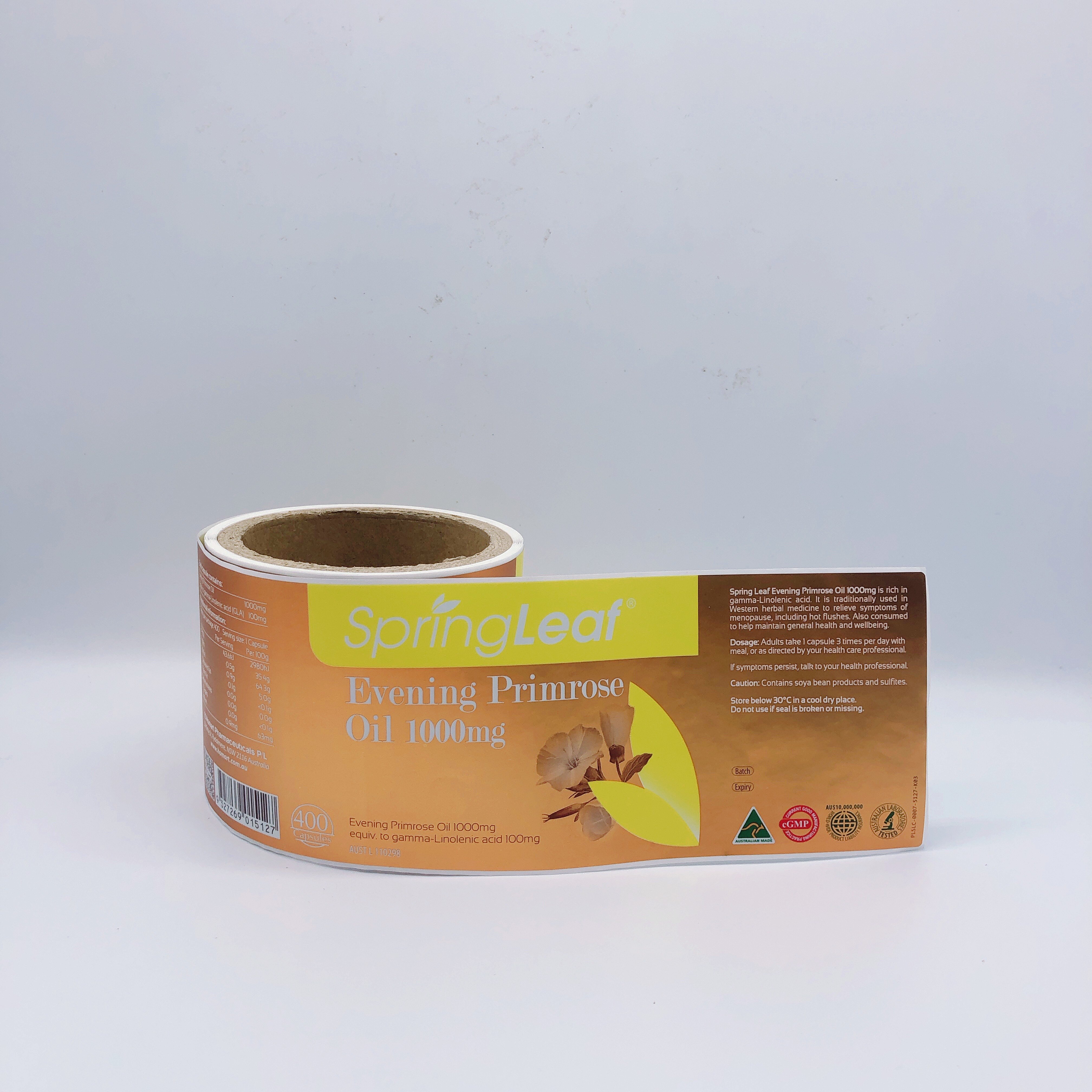 Custom Waterproof Product Adhesive Printing Food Pack Jar Container Label Sticker Multiple materials