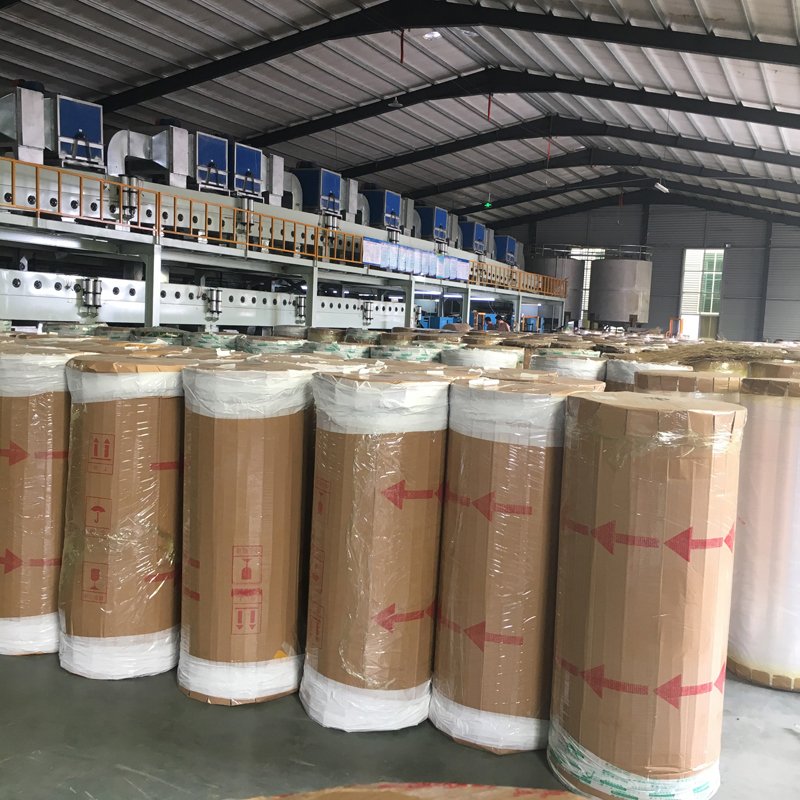 Wholesale Transparent Bopp Acrylic Film Adhesive Jumbo Roll For Sealing Tape