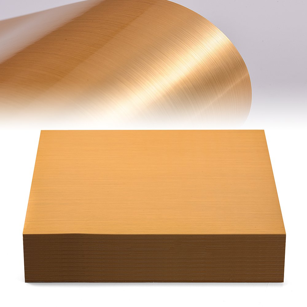 High Quality 50 Micron Brushed Golden PET Self Adhesive Polyester Film