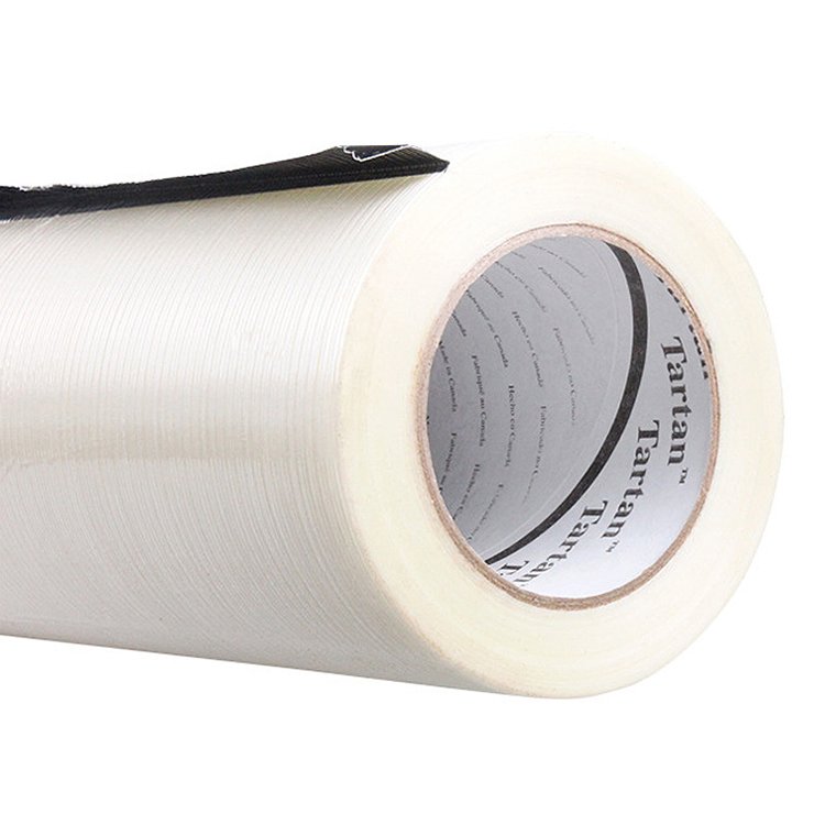 Heat-resistant Bopp filament strapping packing tape cross fiberglass rubber adhesive filament tape