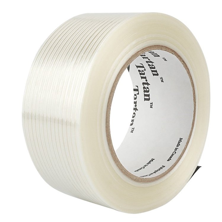 Heat-resistant Bopp filament strapping packing tape cross fiberglass rubber adhesive filament tape