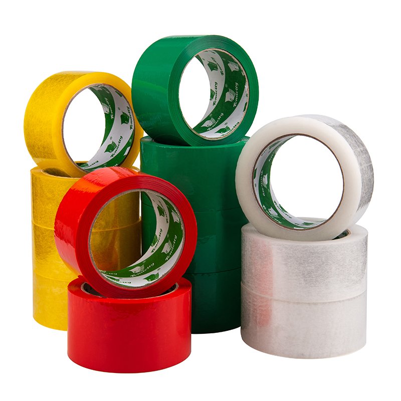 Hot Selling Factory Clear Red Colors Custom Bopp High Tensile Strength Packing Tape Roll Wholesale Price Cardboard Sealing Tape