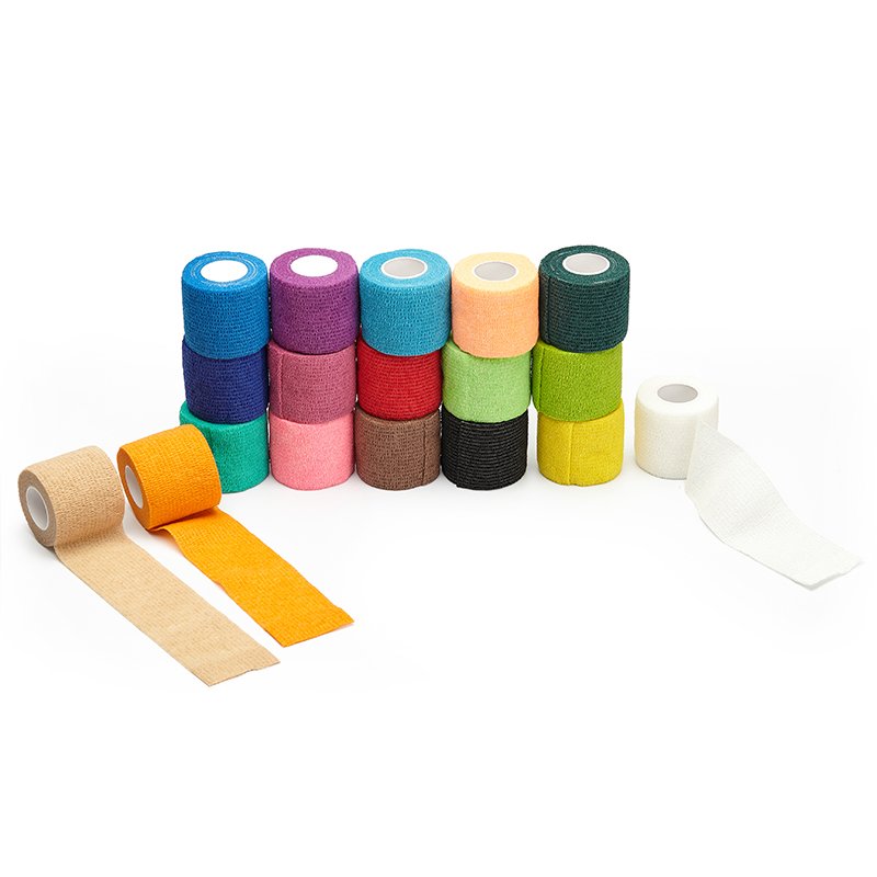 5cm Dogs Horses Pet Veterinary Cohesive Wraps Bandage , Self Adherent Grip bandage