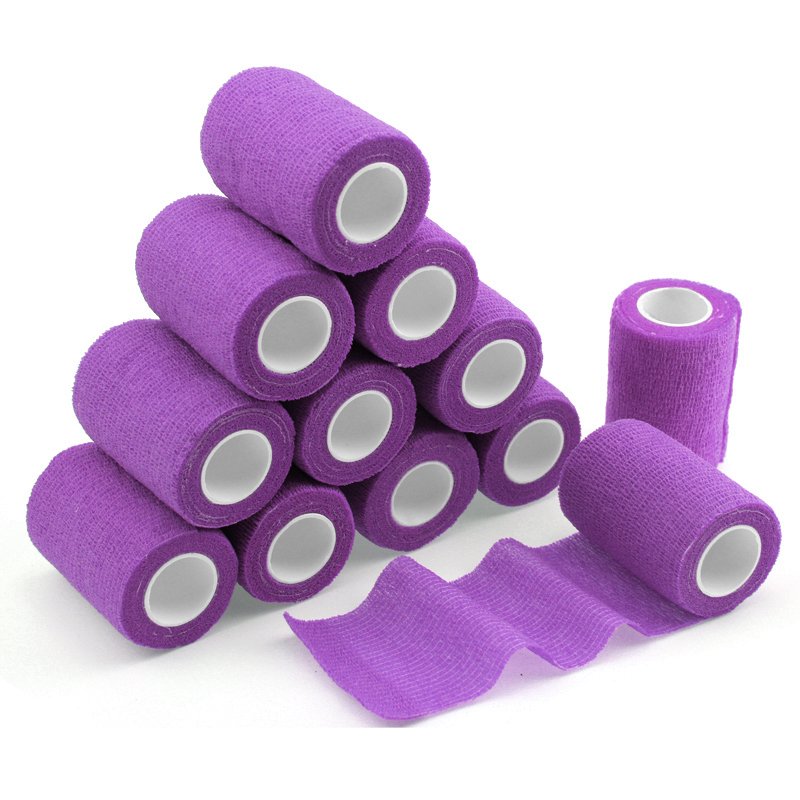 5cm Dogs Horses Pet Veterinary Cohesive Wraps Bandage , Self Adherent Grip bandage