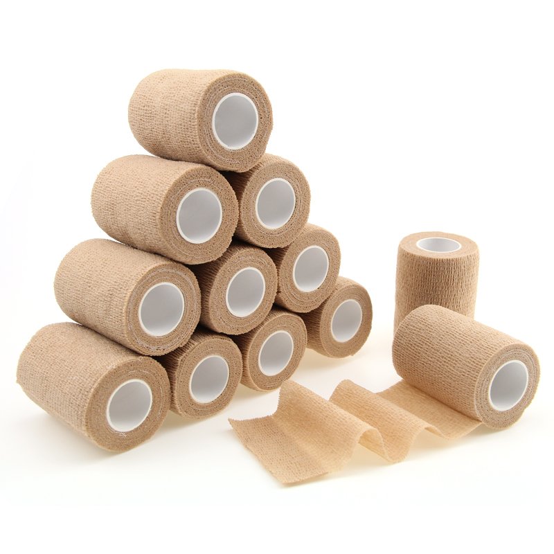 5cm Dogs Horses Pet Veterinary Cohesive Wraps Bandage , Self Adherent Grip bandage