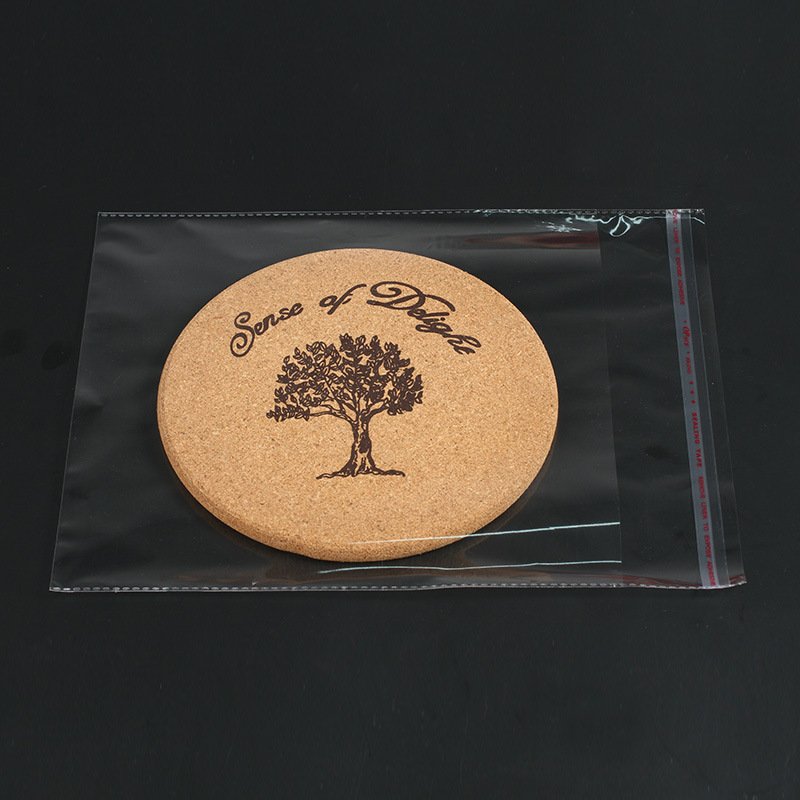 Wholesale Custom Printed OPP Self Adhesive Bags Clear Transparent Jewelry Cellophane Plastic Bags With Seal Flap