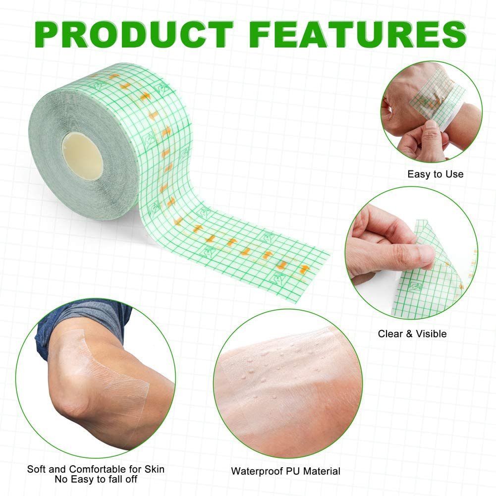 2024 PU film Transparent Adhesive Film Roll Waterproof Adhesive Wound Dressing