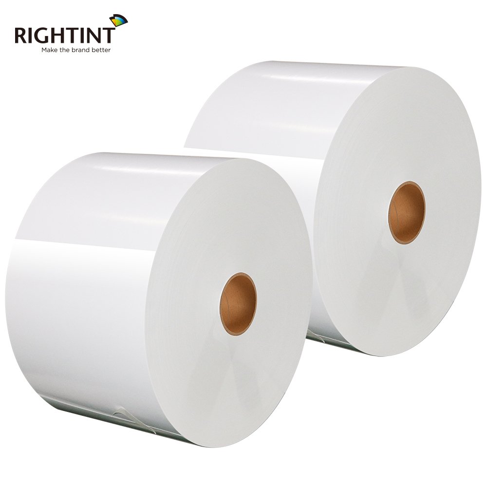 Jumbo roll sticker paper label jumbo for offset screen flexible printing label jumbo