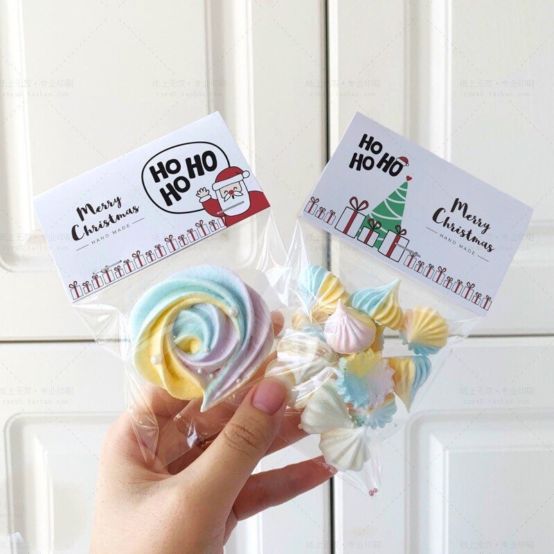 Customized Printing Cute Self Adhesive Sealing Transparent Hanging Hole Plastic Opp Bags For Candy Cake