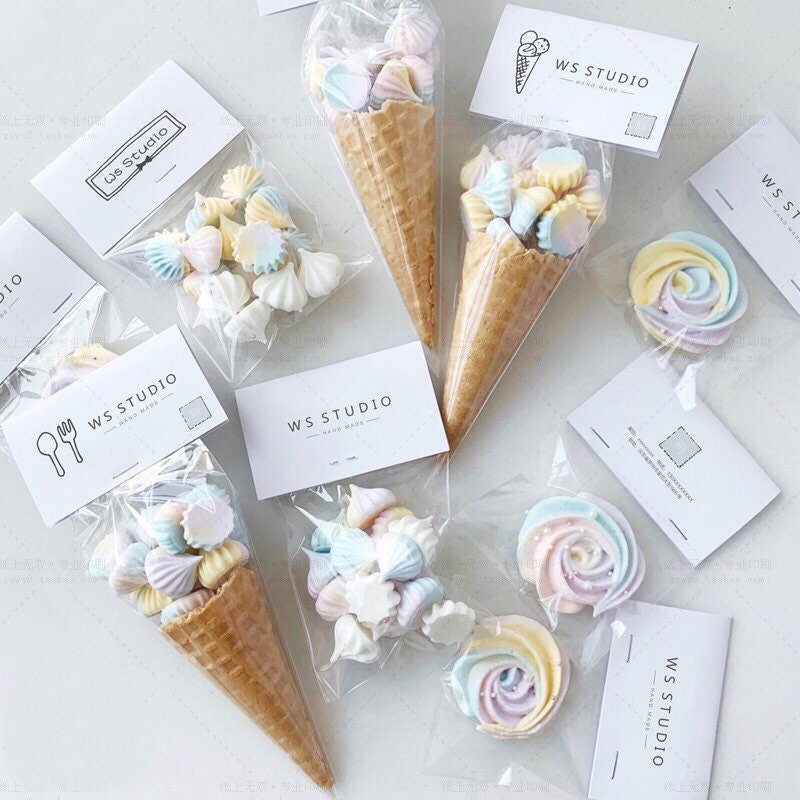 Customized Printing Cute Self Adhesive Sealing Transparent Hanging Hole Plastic Opp Bags For Candy Cake