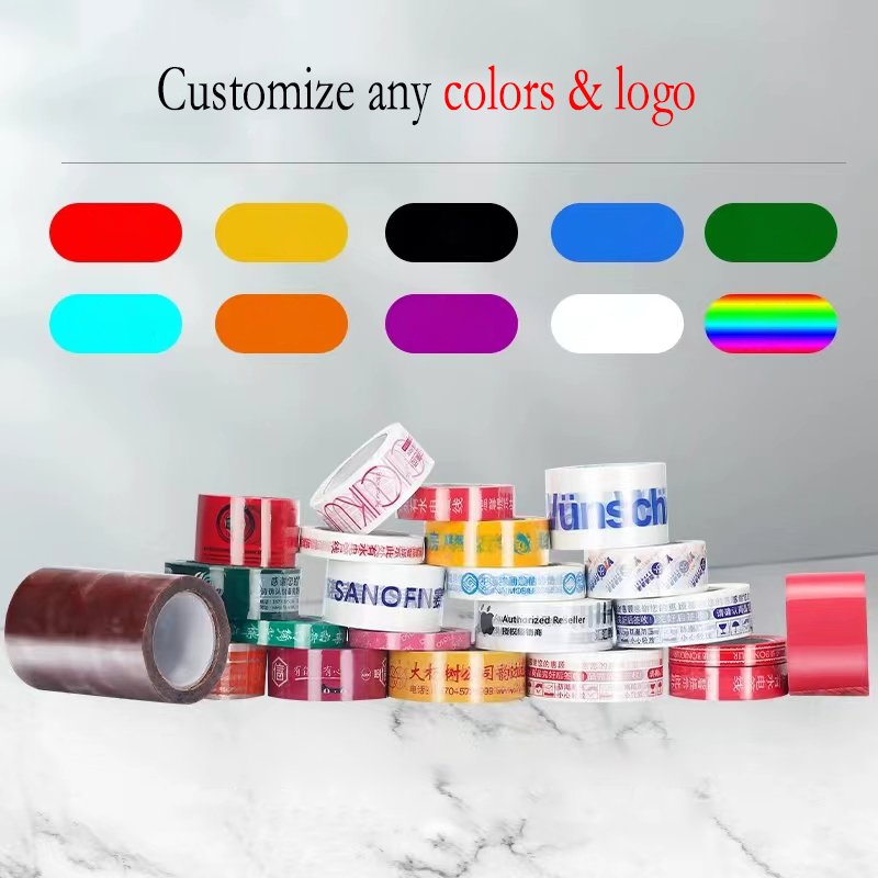 Wholesale Free Sample Transparent BOPP Tape Strong Acrylic Adhesive Waterproof and Customizable for Carton Sealing and Packing