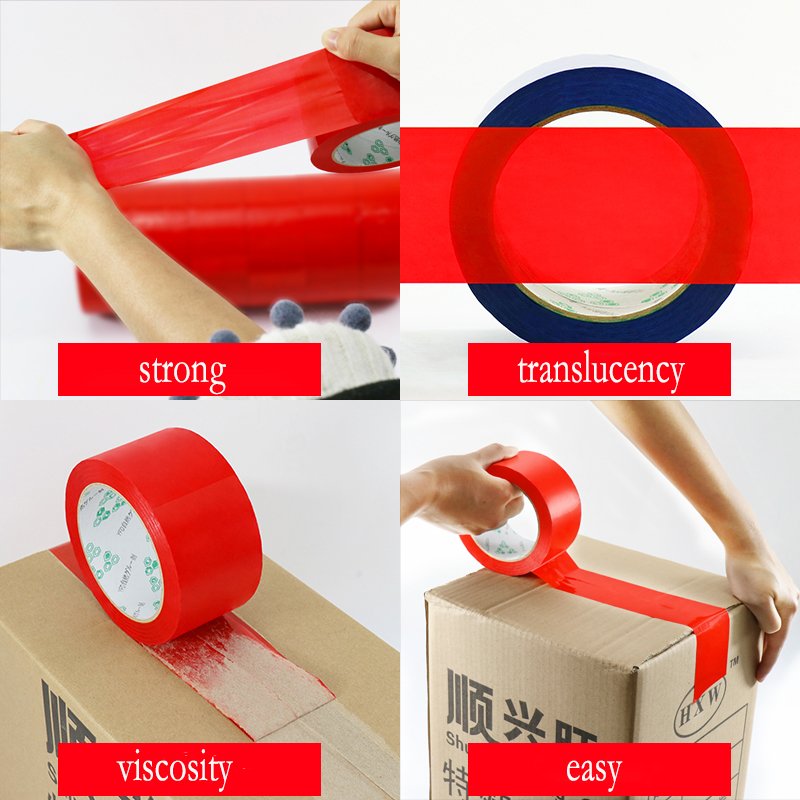 Wholesale Free Sample Transparent BOPP Tape Strong Acrylic Adhesive Waterproof and Customizable for Carton Sealing and Packing