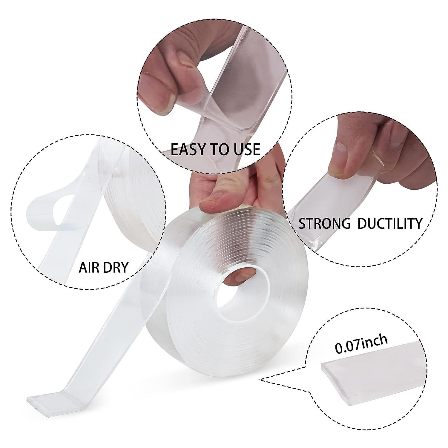 Factory Wholesale Multipurpose Washable Double Sided Adhesive Tape Nano Tape Reusable Nano Sticky Tape