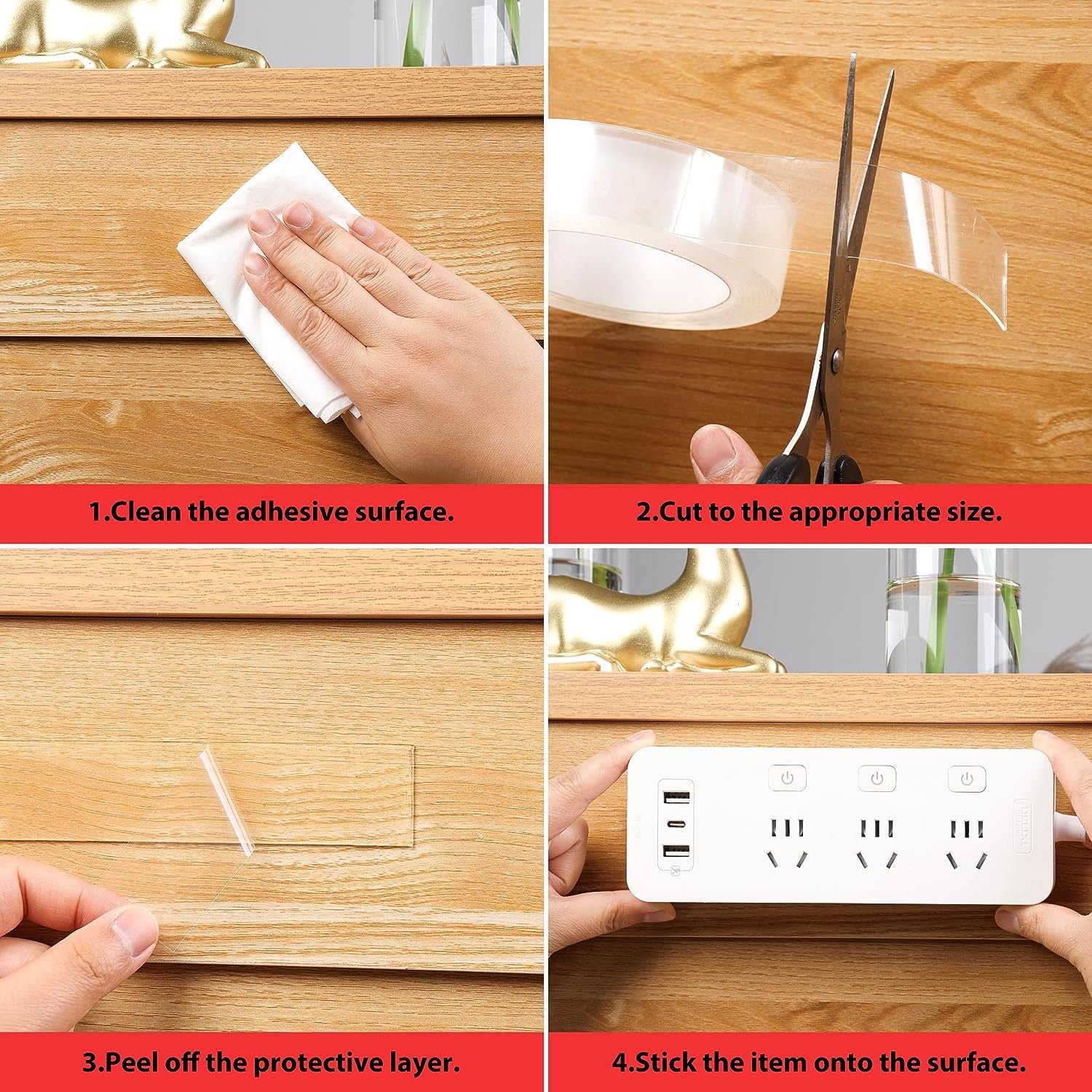 Factory Wholesale Multipurpose Washable Double Sided Adhesive Tape Nano Tape Reusable Nano Sticky Tape