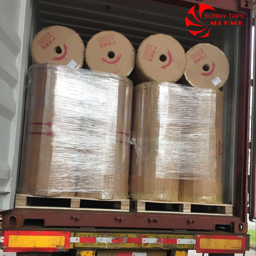 SHAO XING bopp jumbo tape roll transparent clear adhesive packing tape jumbo roll