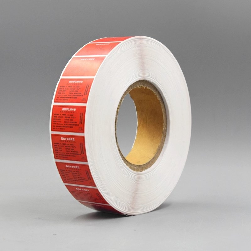 Custom Label Self Adhesive Logo Sticker Label Waterproof Vinyl Printing Labels Roll
