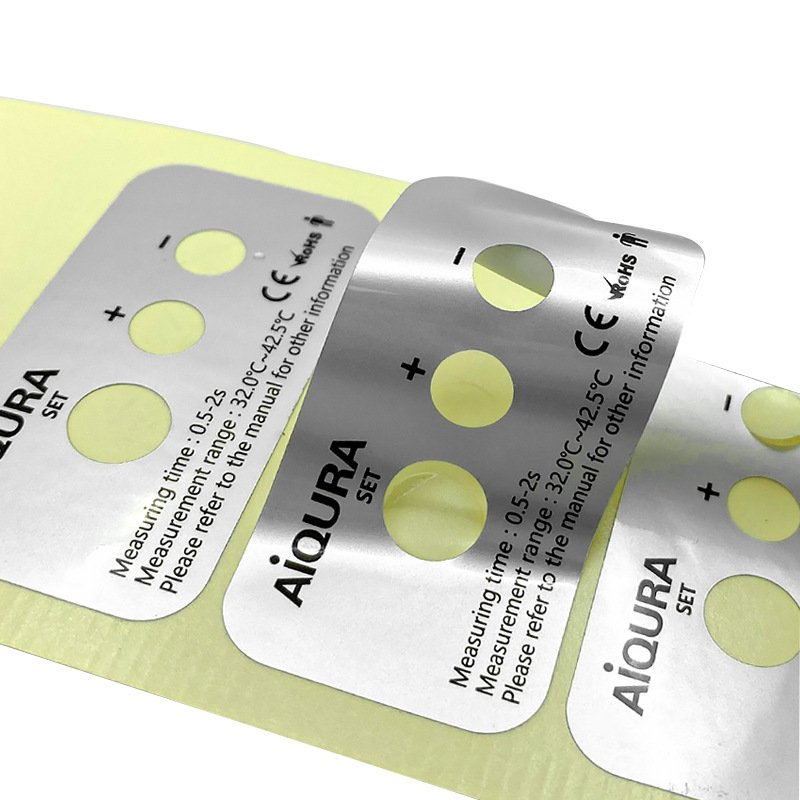 Custom matte silver heat resistant barcode sticker labels heat-resistant adhesive multilayer label bar code label sticker
