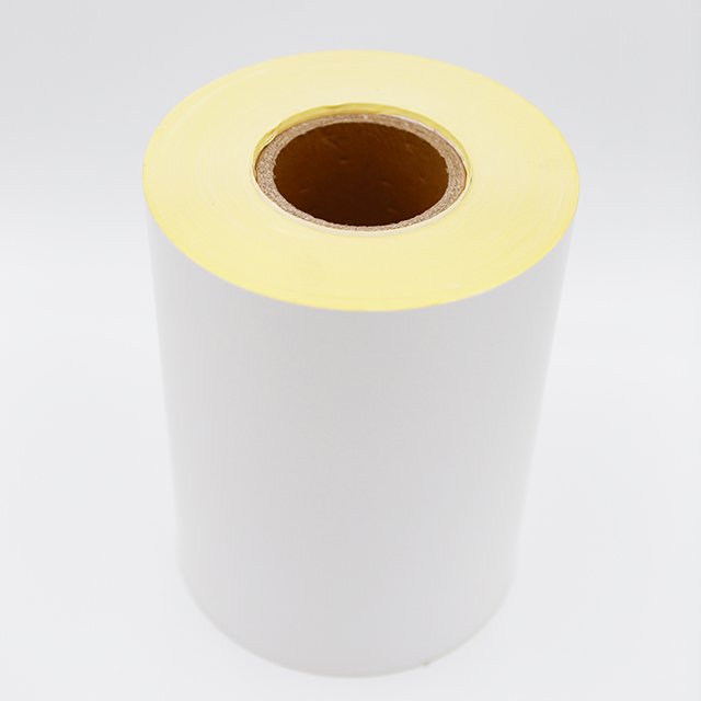 Custom rolls or pieces adhesive 80 mic Glossy White PVC offer all kinds of glue and release paper label material