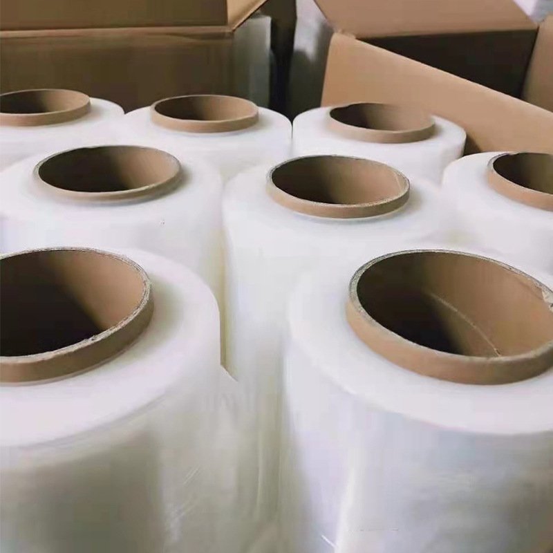 Wholesale High Quality Stretch Wrapping Film High Transparency Factory Direct Self Adhesive Stretch Film Transparent Plain Soft