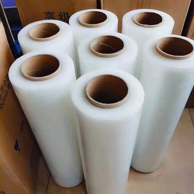 Wholesale High Quality Stretch Wrapping Film High Transparency Factory Direct Self Adhesive Stretch Film Transparent Plain Soft