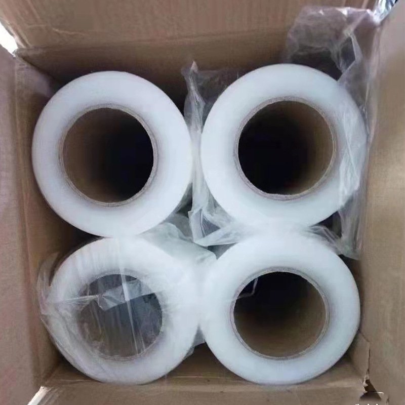 Wholesale High Quality Stretch Wrapping Film High Transparency Factory Direct Self Adhesive Stretch Film Transparent Plain Soft