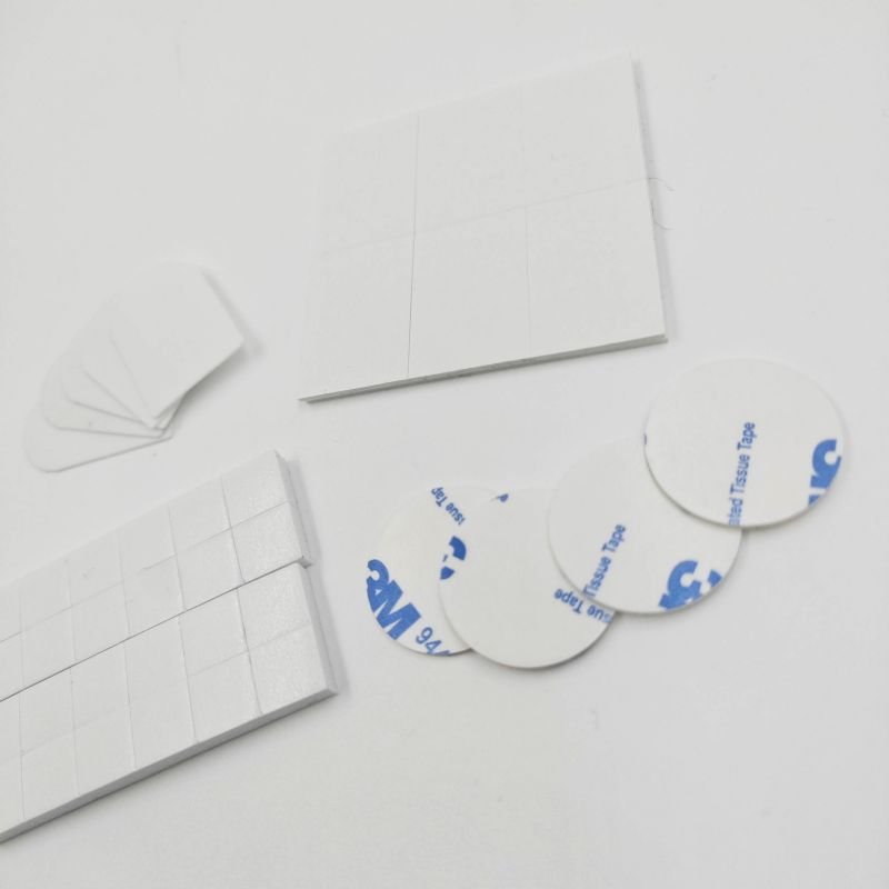Customizable high quality 0,5 mm dots adhesive double sided tape foam sheets