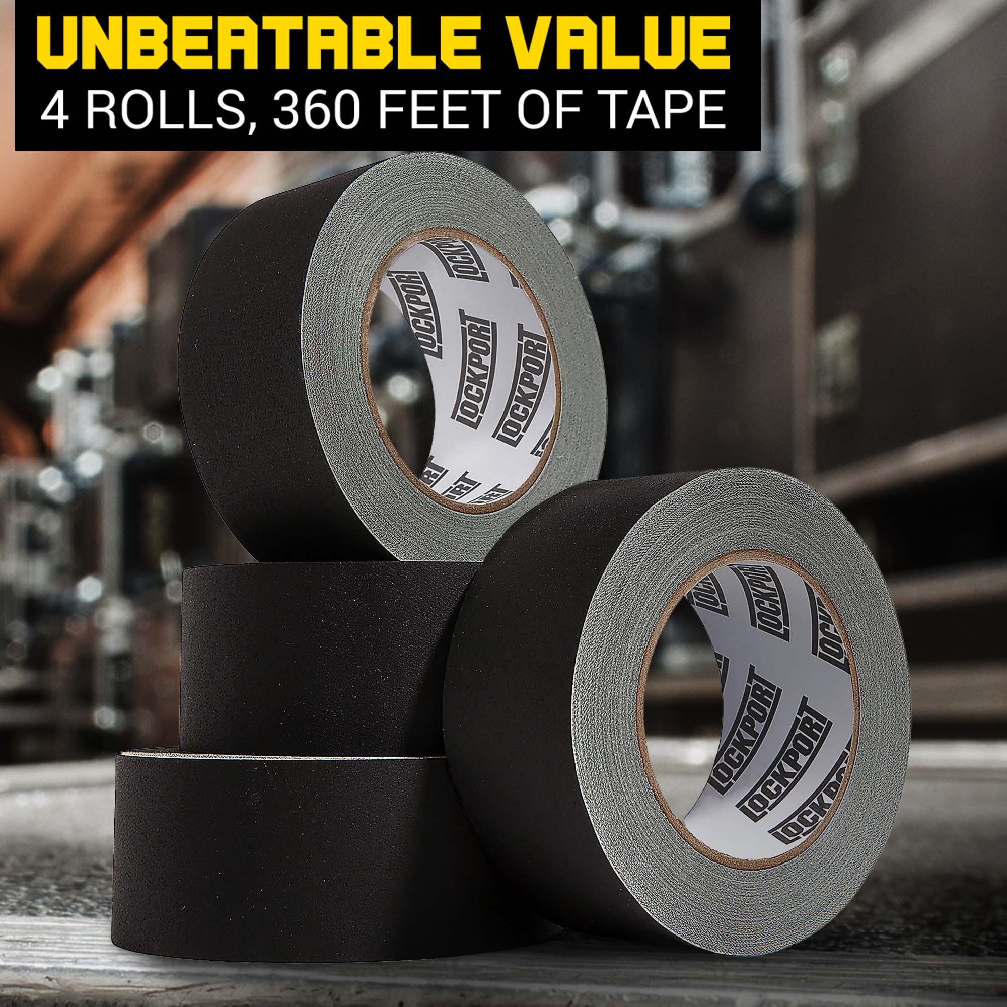 Custom Adhesive 50Mm X 50M 3 Inch Black White Premium Business Matt Matte Edge Duct Cloth Gaffa Gaffer Tape For Book Binding