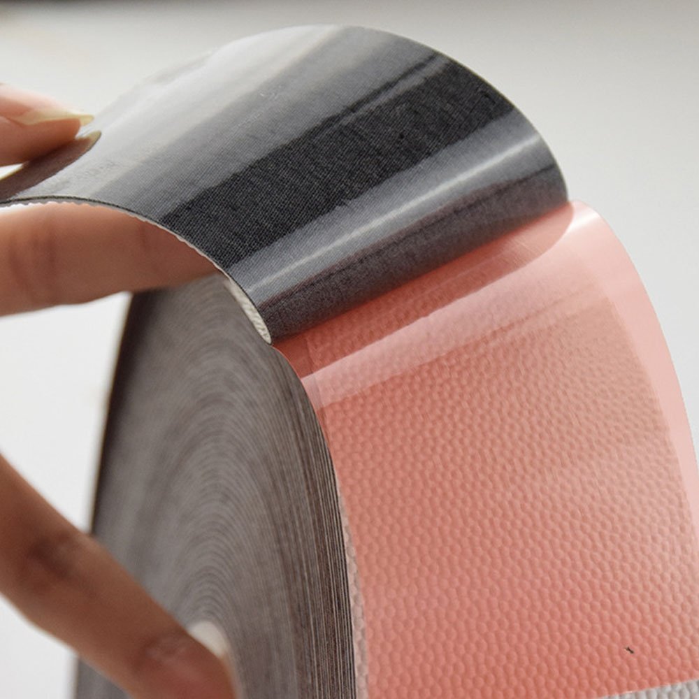 1- Recyclable Anti-slip Embossed Surface Dimple Silicone Coated Rubber Roller Wrapping Covering Winding Self Adhesive Tape