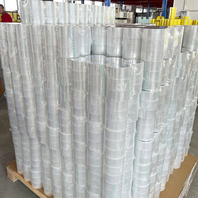 Wholesale Bopp Package Tape Jumbo Rolls Packing Clear White Self Adhesive Strong Sticky Clean Transparent Tape