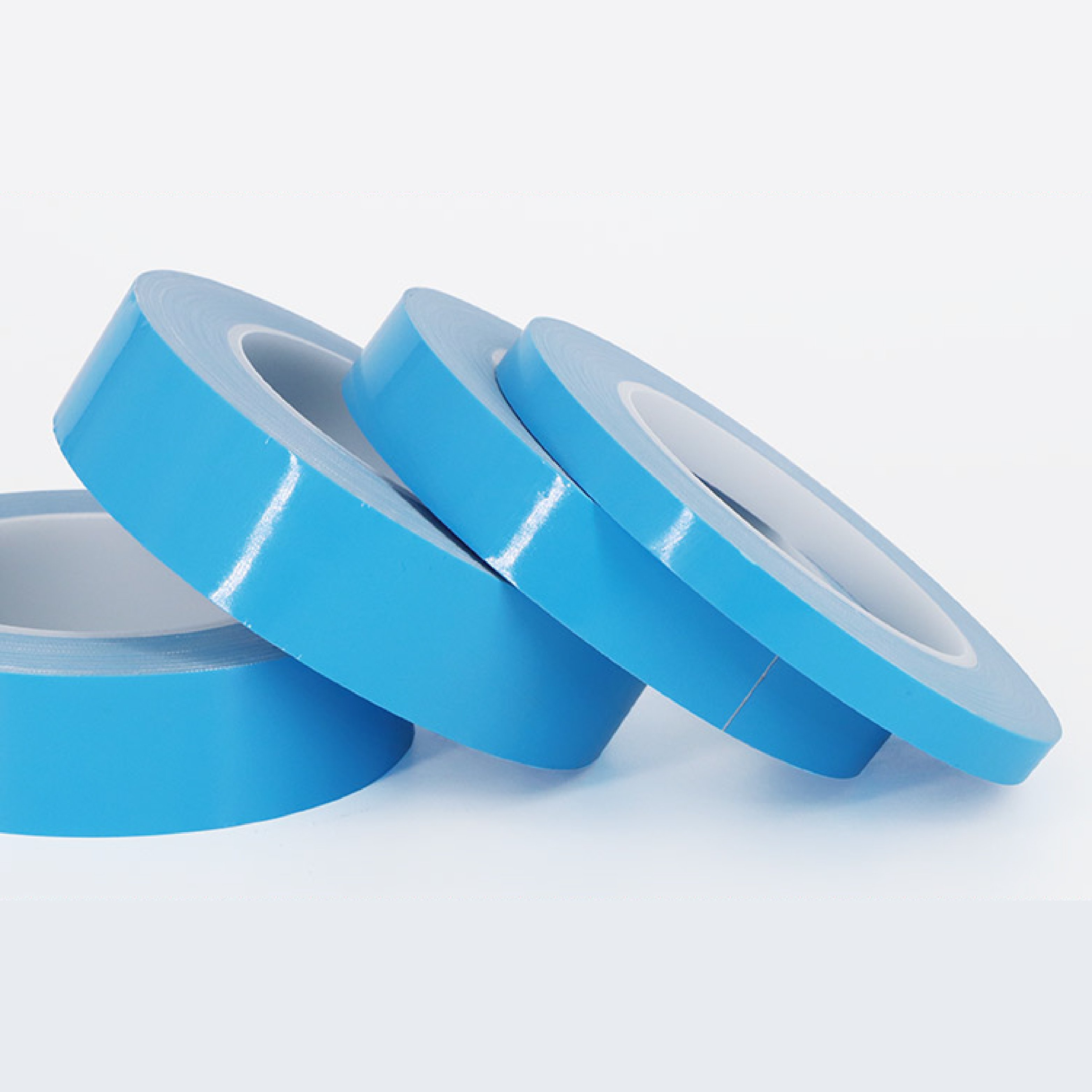 QLD Silicone blue adhesive thermal conductive tape with release film for LED light