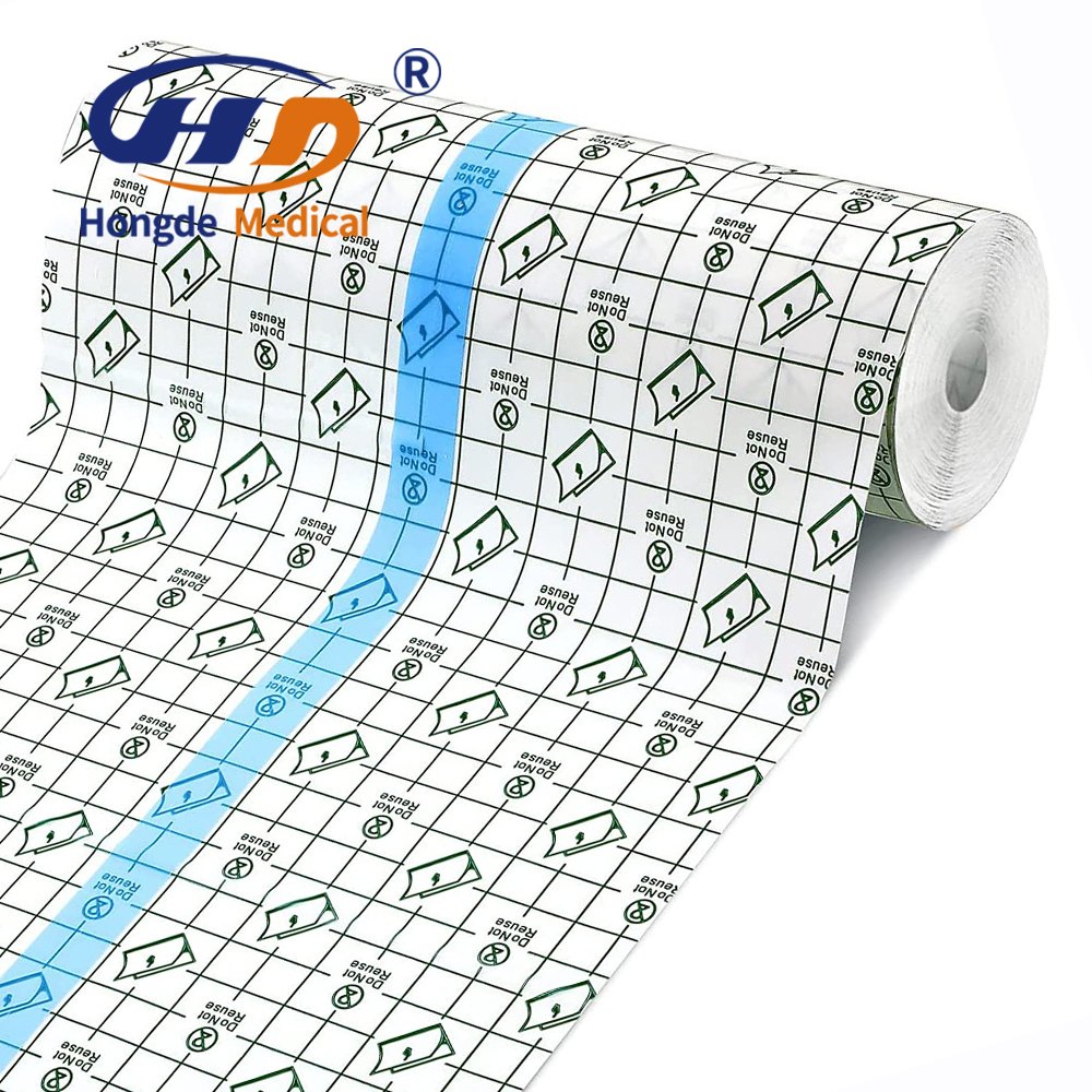 Wound Care Transparent Waterproof Adhesive PU Film Wound Dressing Medical Ultra-thin Breath PU Dressing Roll