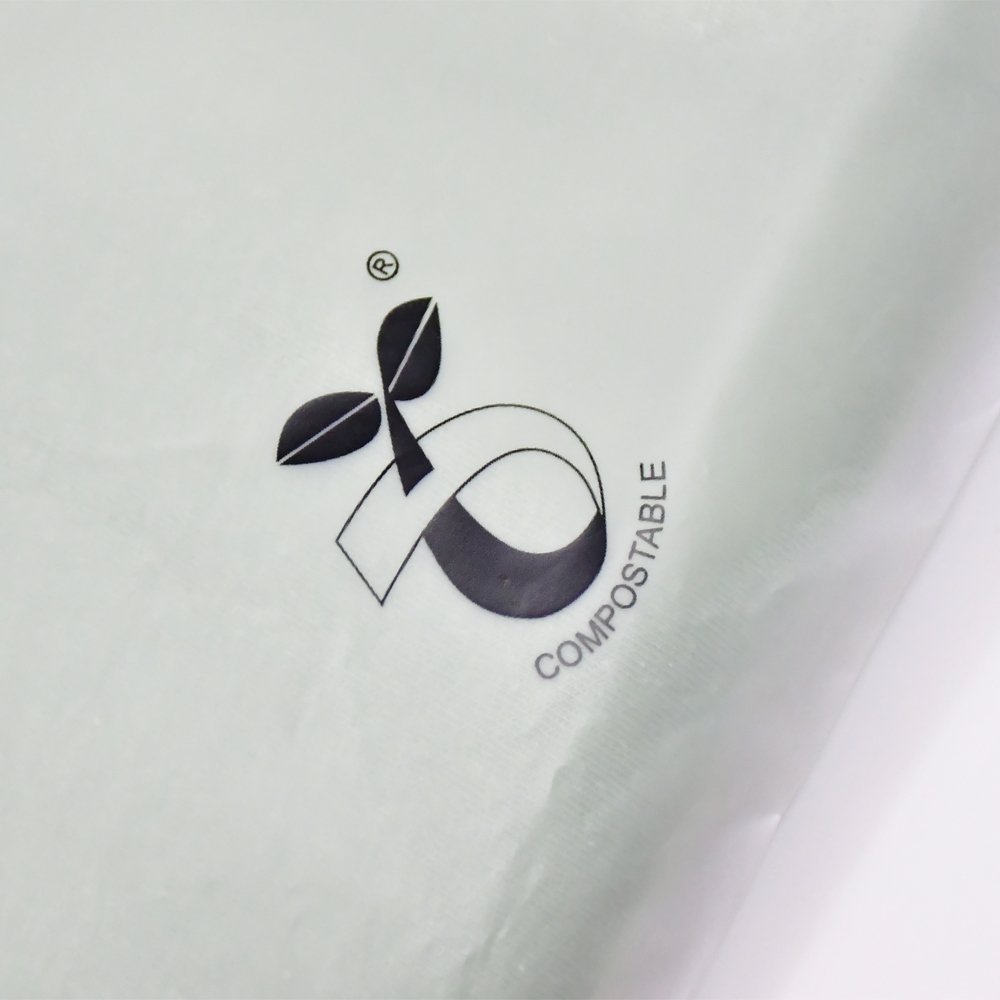 Garment Packaging 100% PLA Biodegradable Corn Starch Compostable Bags Self Adhesive Seal Tap Flap with