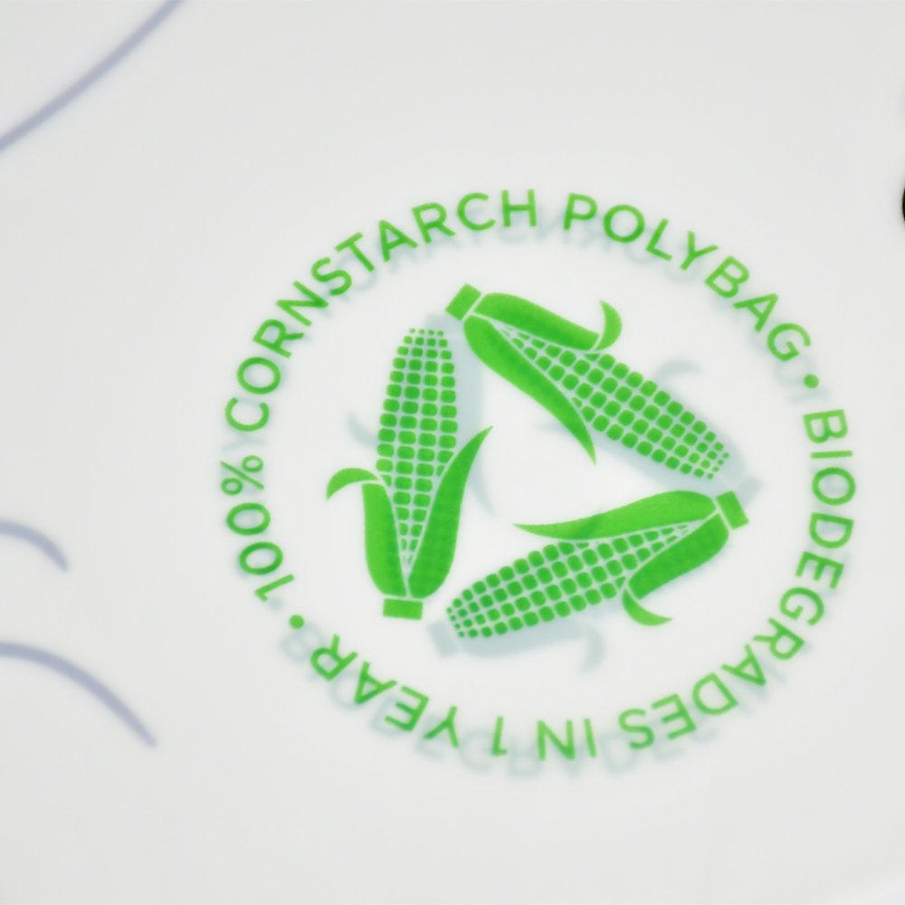 Garment Packaging 100% PLA Biodegradable Corn Starch Compostable Bags Self Adhesive Seal Tap Flap with