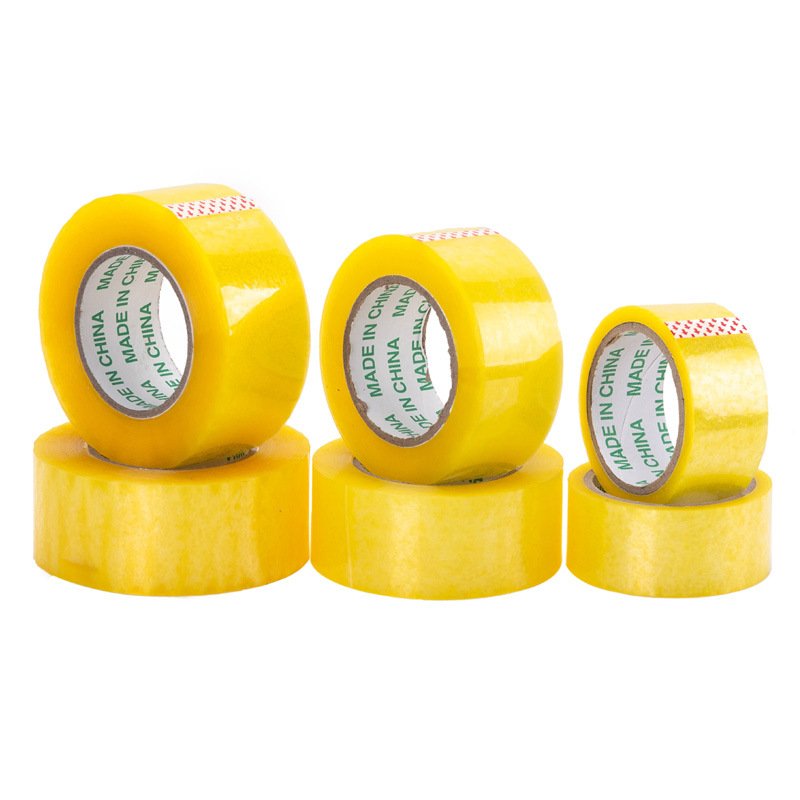 Water-proof No Bubbles Clear Lightly Yellowish Bopp Packing Tape Clear Adhesive Sealing Tape Transparent Acrylic Offer 7 Days