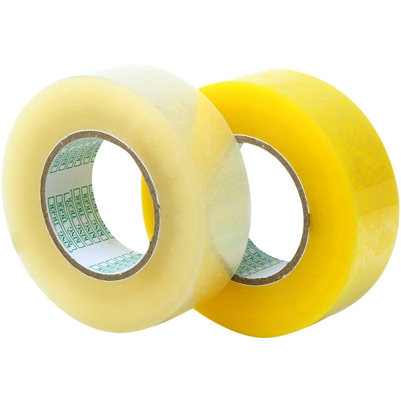 Water-proof No Bubbles Clear Lightly Yellowish Bopp Packing Tape Clear Adhesive Sealing Tape Transparent Acrylic Offer 7 Days